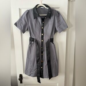 Stylish Gray and Black Women's Dress